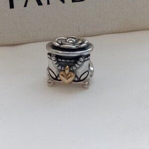 Pandora - My Unforgettable Moment Bead Charm - Sterling w/14K Gold Heart 791019